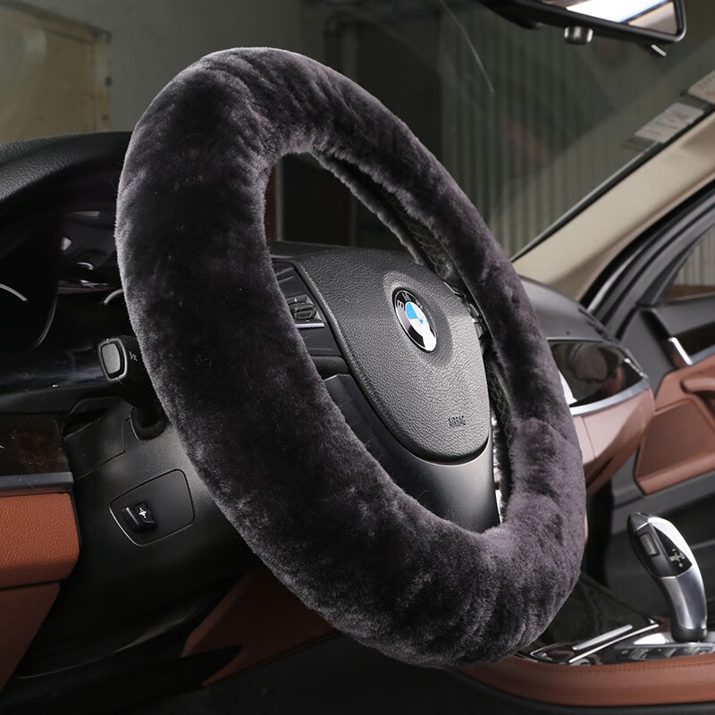 车太太羊毛绒方向盘套