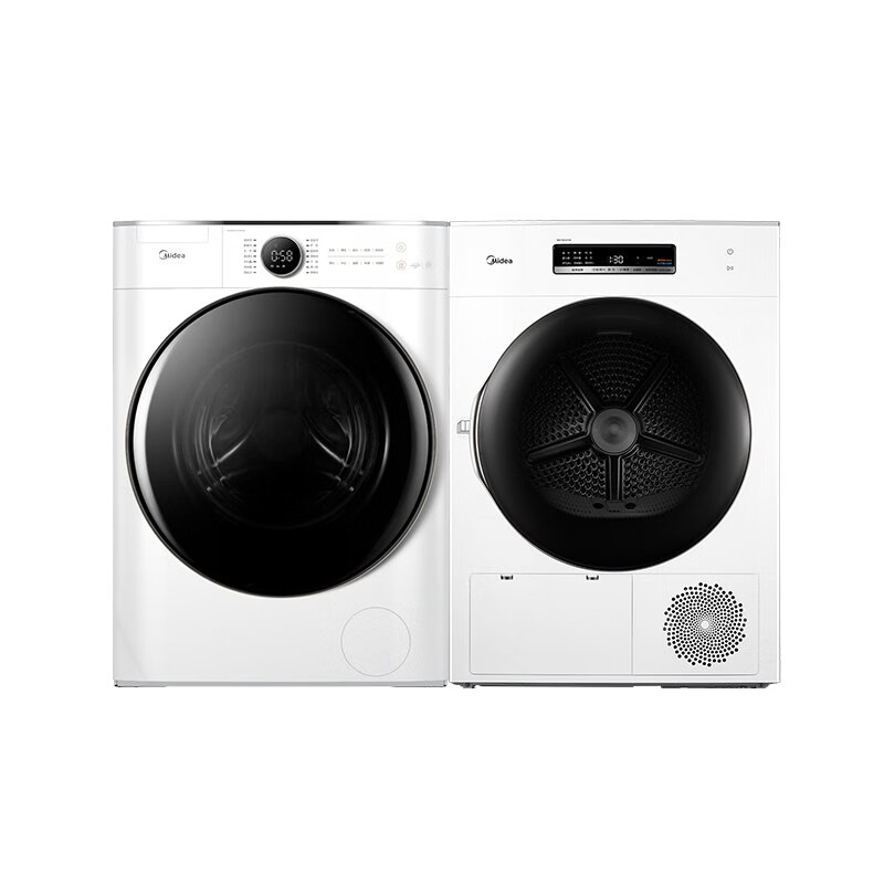 美的 变频电机洗烘套装