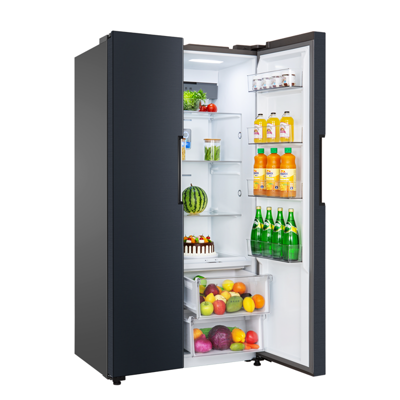 美的 净味除菌对开门冰箱