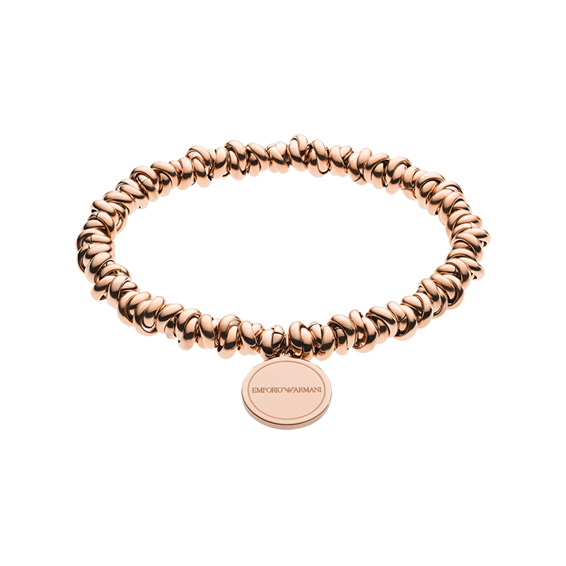 阿玛尼 不规则金属编织手链