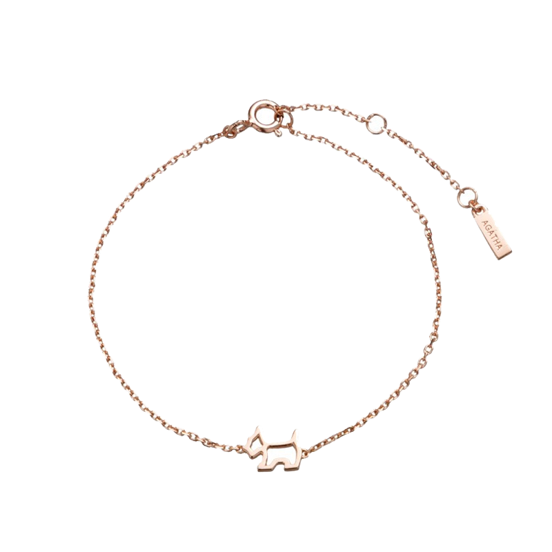 AGATHA 耐戴小狗手链