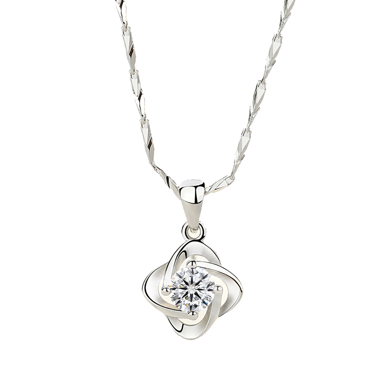 唯一 四叶草吊坠项链