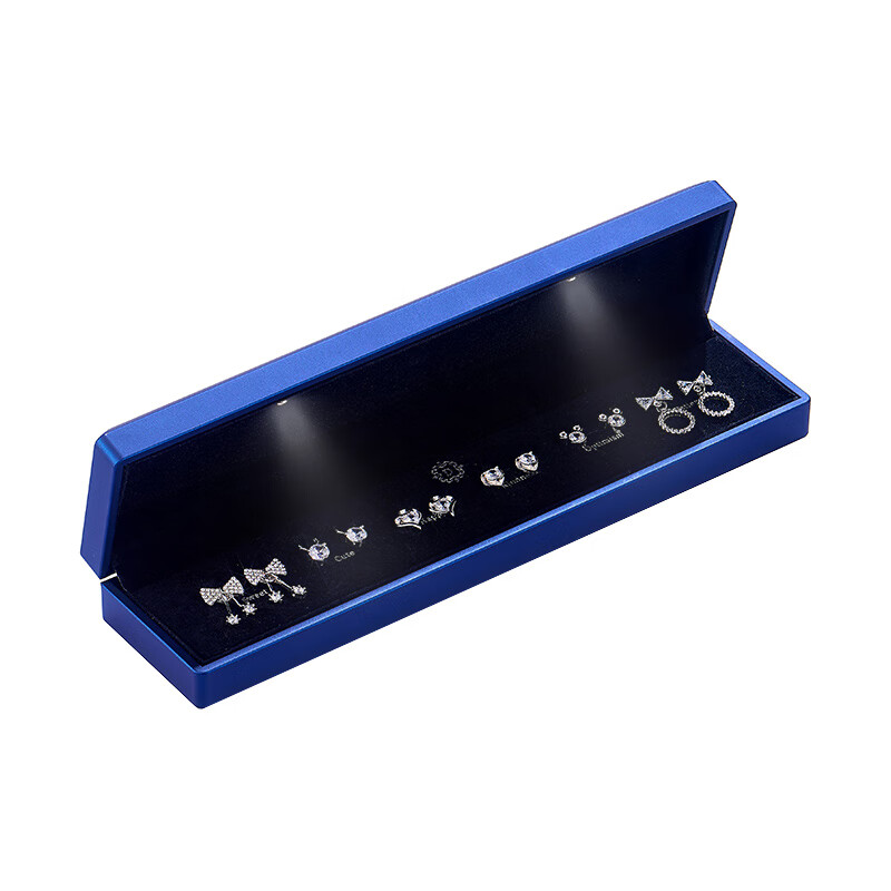 缔晶 纯银镶钻耳饰