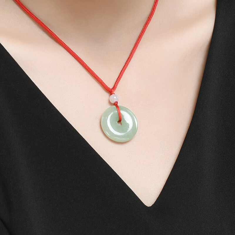 龍徽珠宝平安扣翡翠吊坠