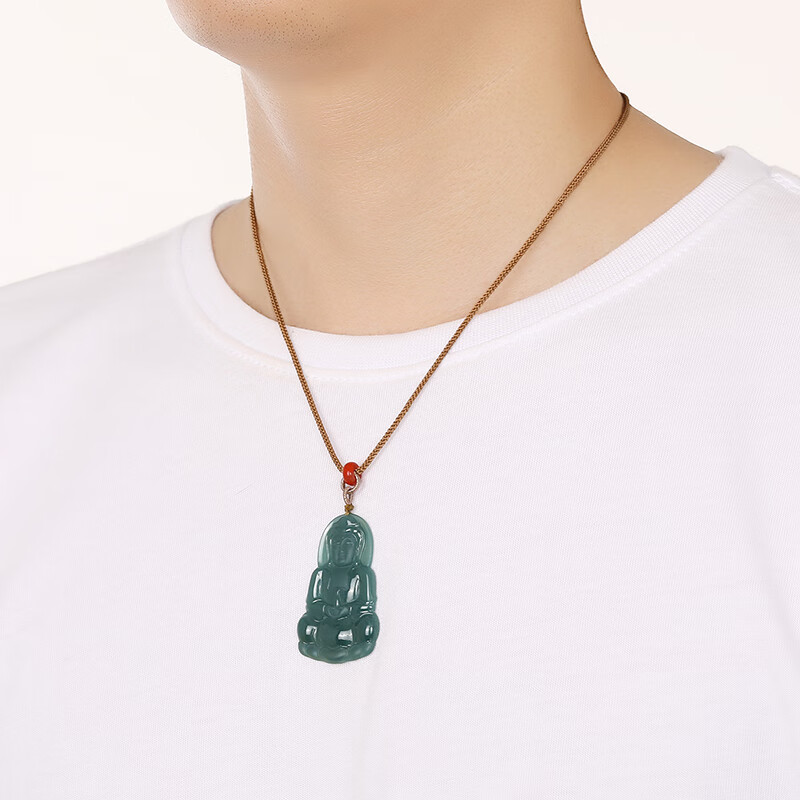 东方雅翠 冰种蓝翡翠吊坠