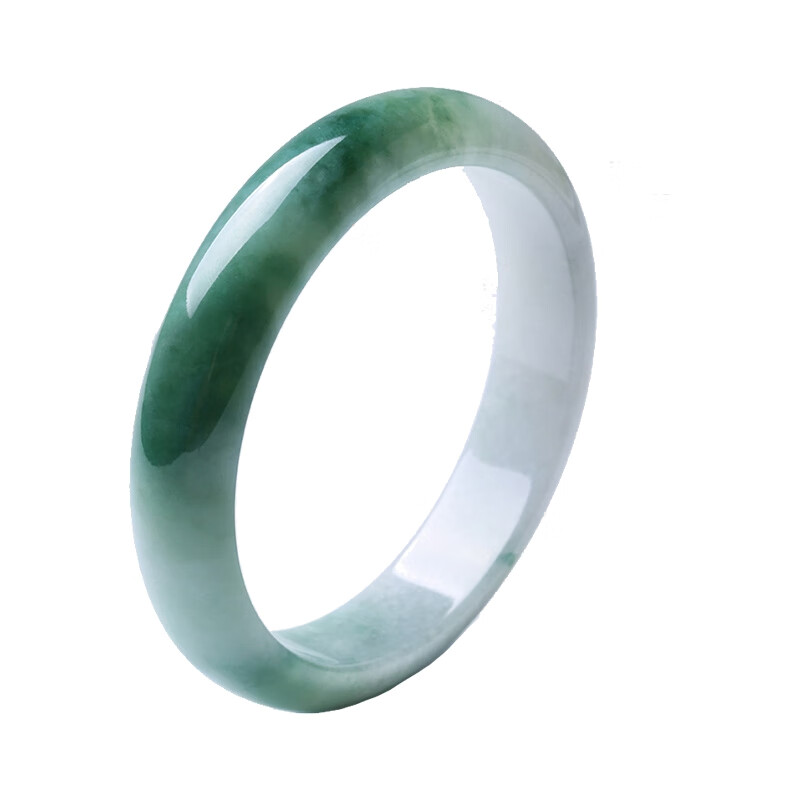 净心石宽边飘花玉手镯