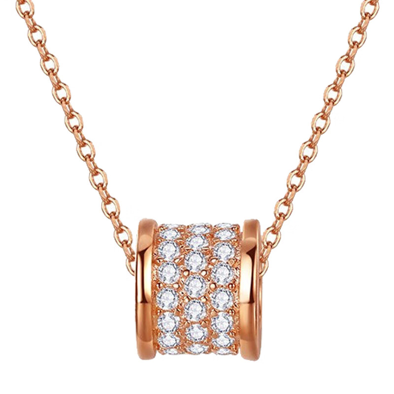 槿目满钻小蛮腰项链