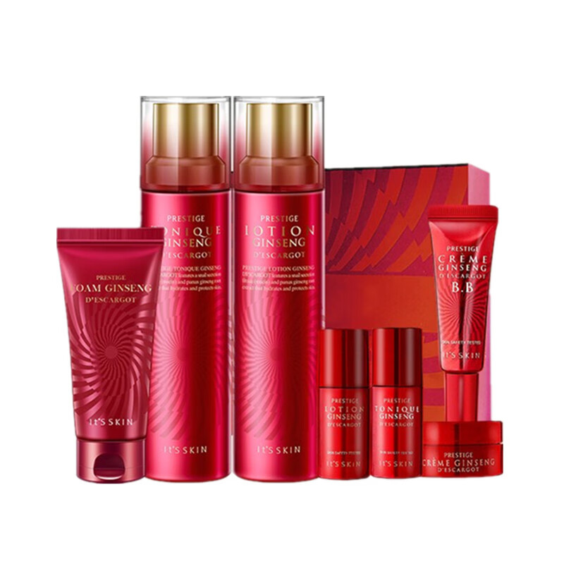伊思 红参蜗牛水乳套装