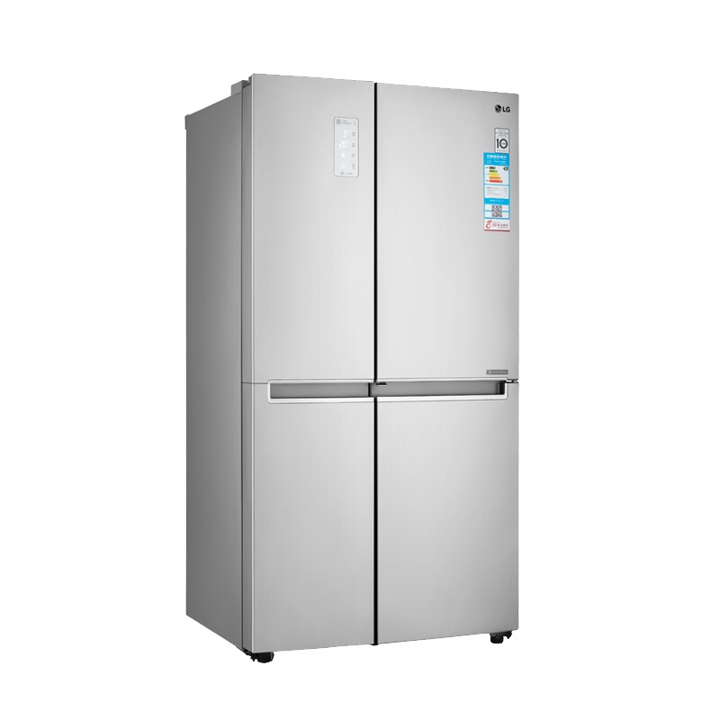LG 银色机身冰箱