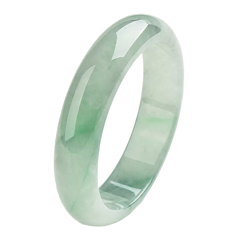 禾目玉阁 通透泛绿 翡翠手镯