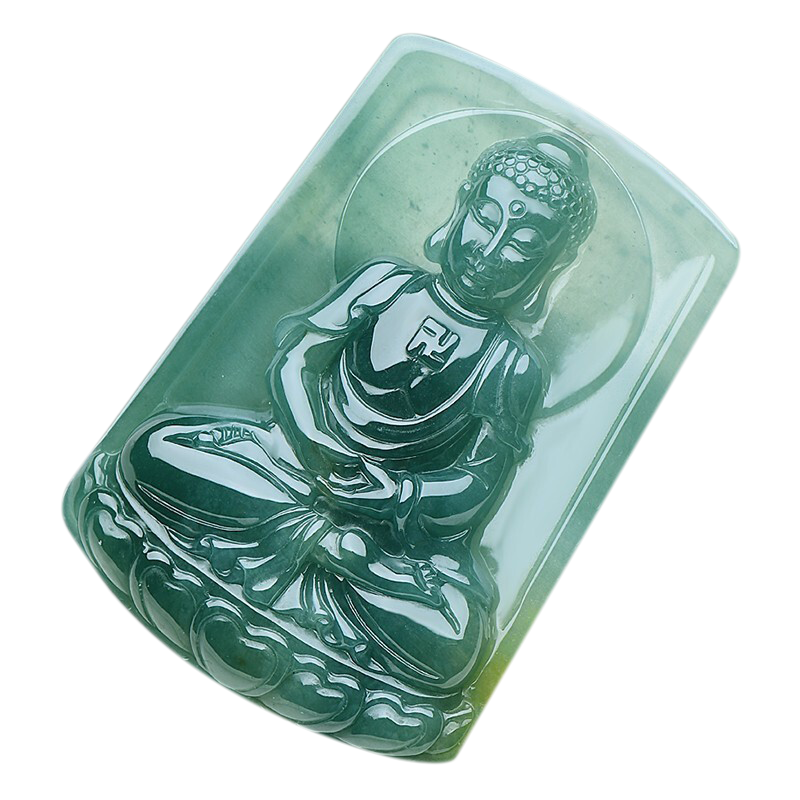 可玉可求 蓝水玉石观音菩萨吊坠