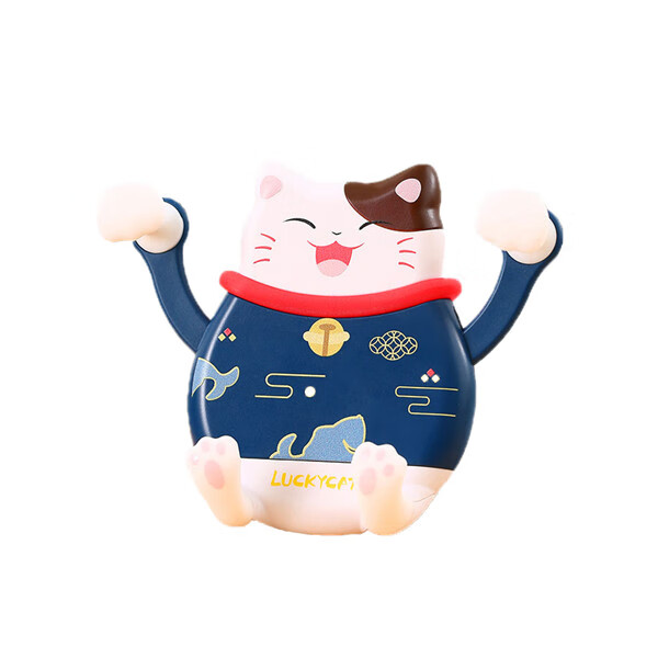 招財貓卡扣式旋转万向球车载支架