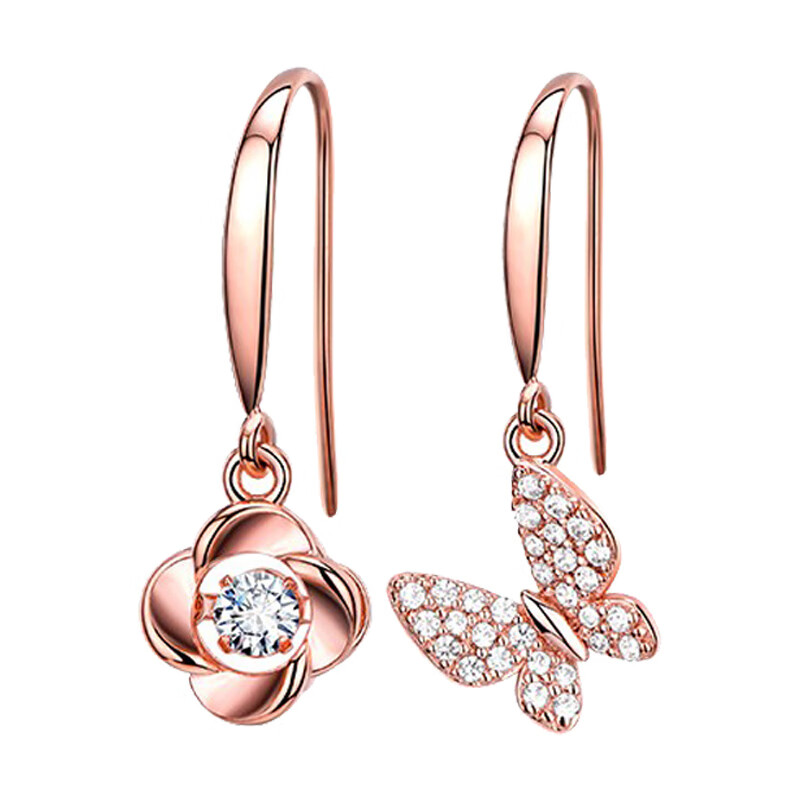 MyMiss 镀金蝴蝶耳饰