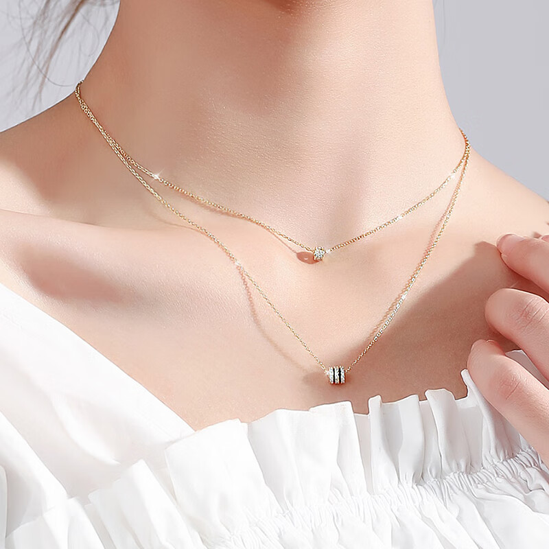 建禄 小蛮腰双层项链