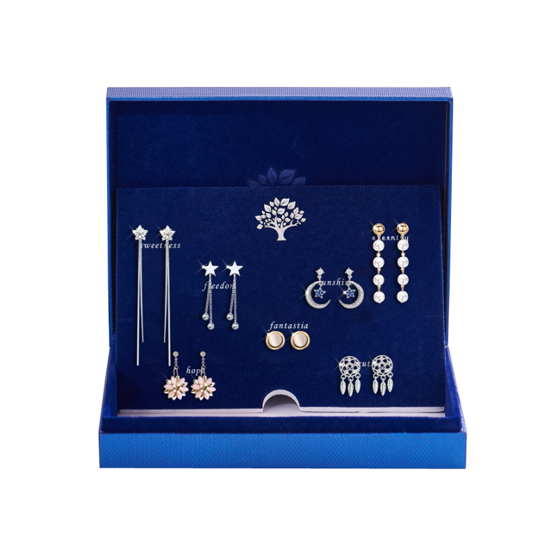 古耐 925银星期耳饰