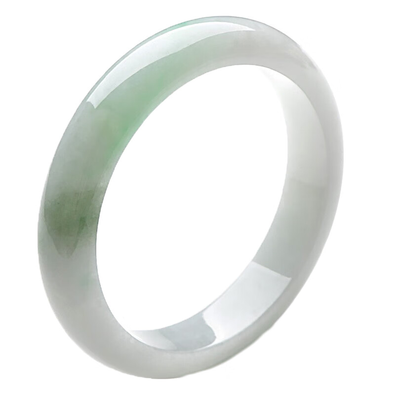 可玉可求 飘花冰底翡翠手镯