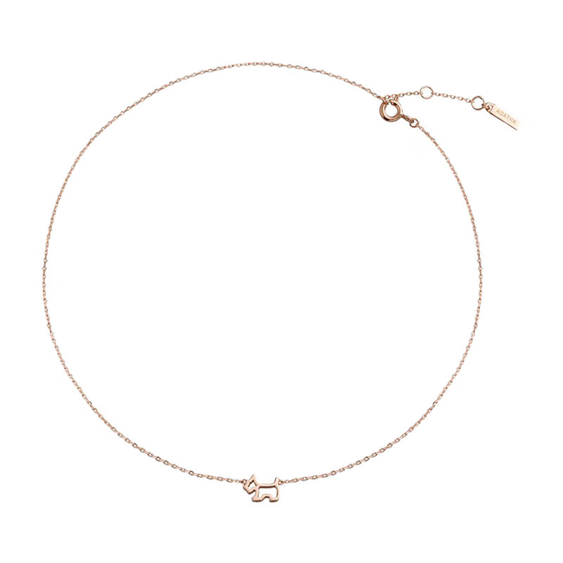 AGATHA 镂空小狗项链