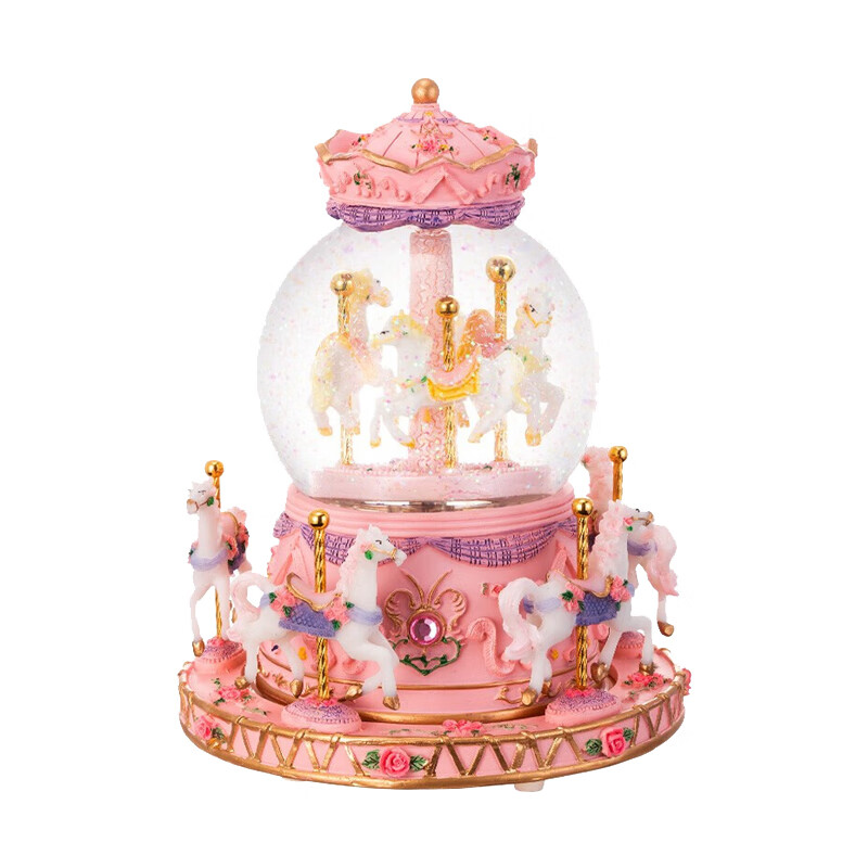 创意猪 旋转变色音乐盒