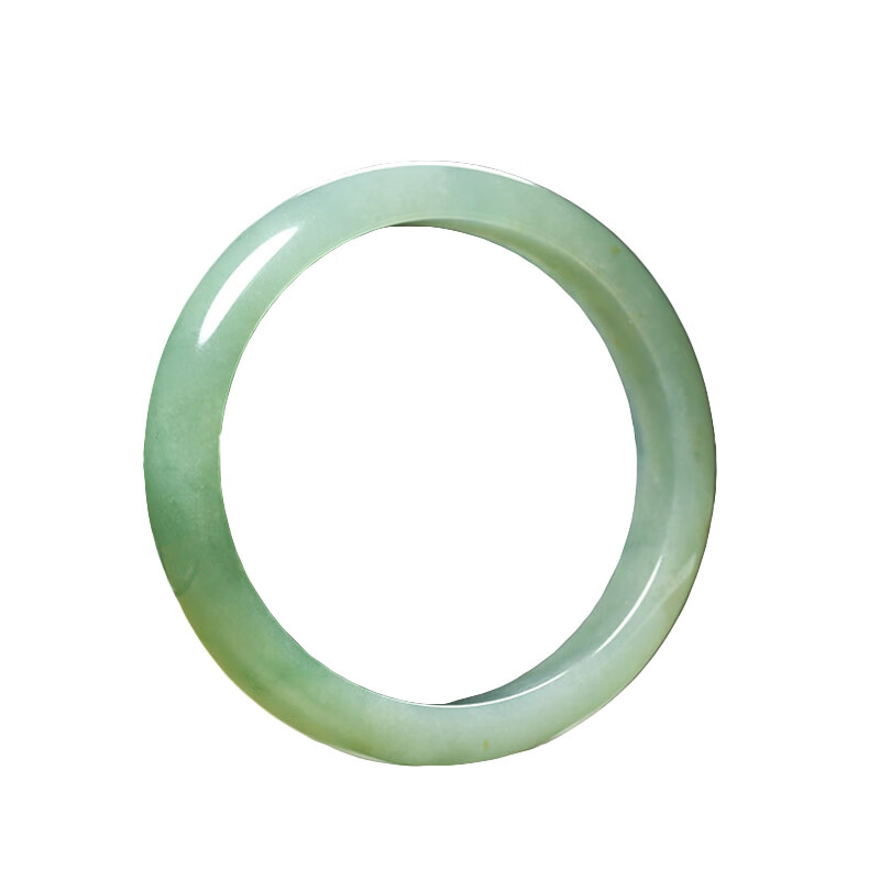 净心石 淡绿色翡翠 手镯