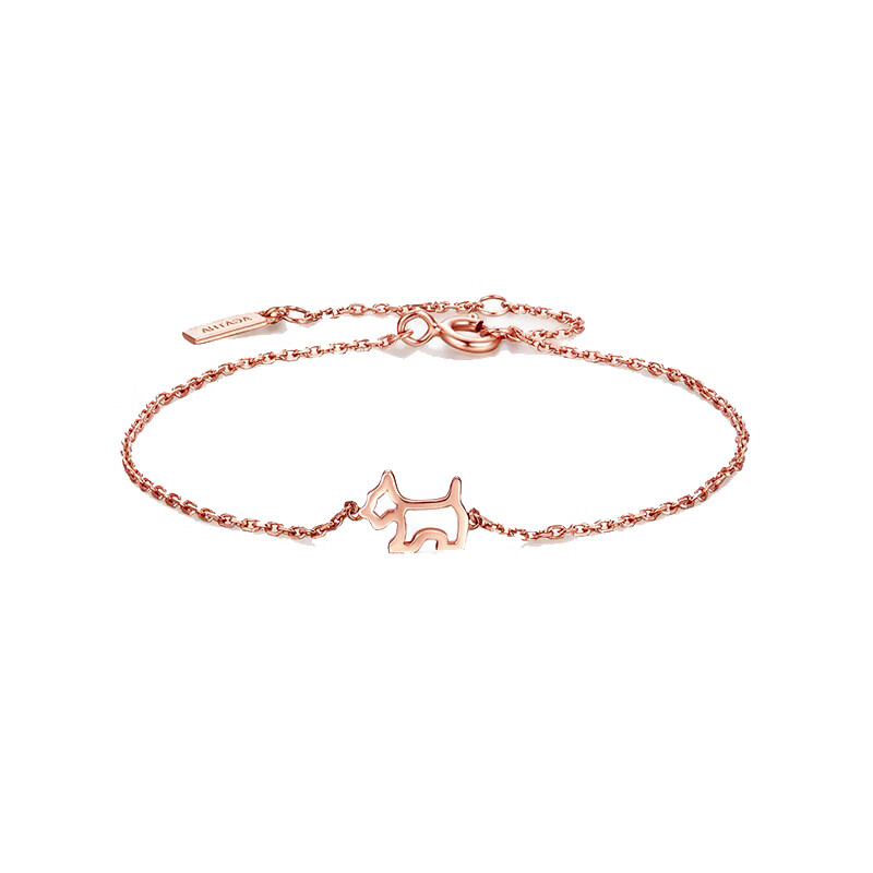 瑷嘉莎 镂空小狗手链