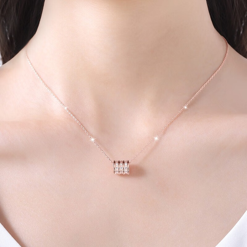 金芽 纯银小蛮腰项链