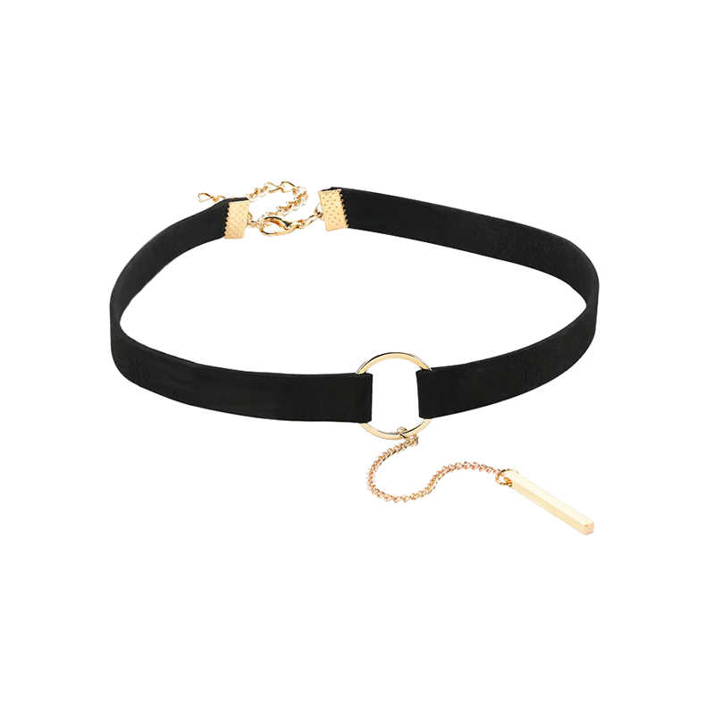 卡俪瑞莎 皮绳合金项链