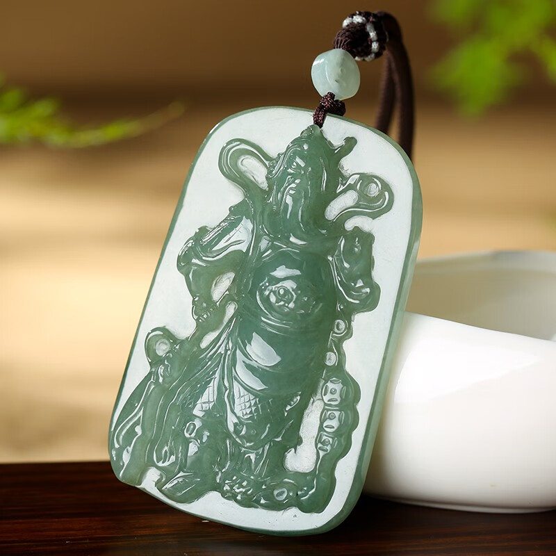 印象眸 关二爷翡翠吊坠