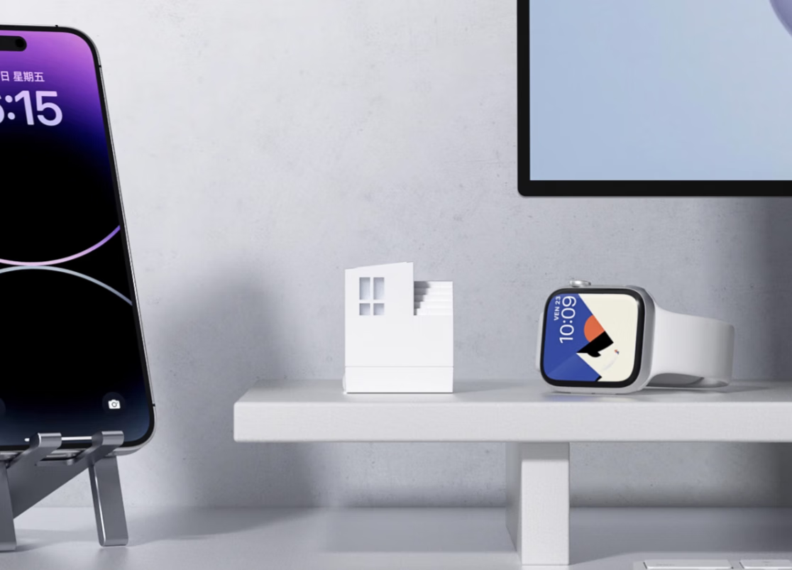 海备思iPhone 15充电器，小房子风格，适配Pro Max大功率