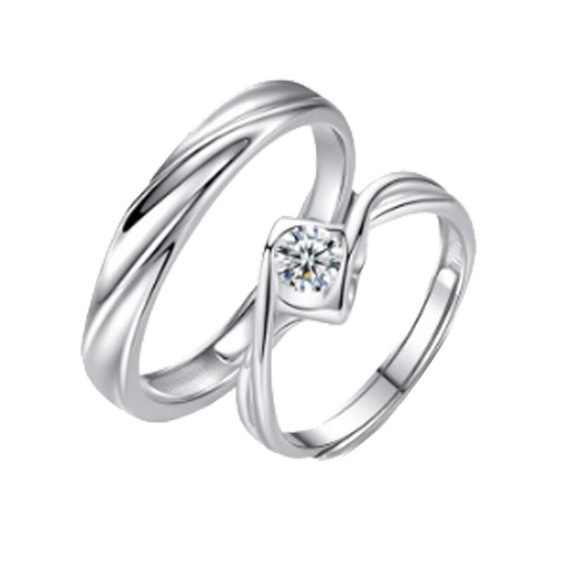 圣雅罗 纯银镶锆戒指