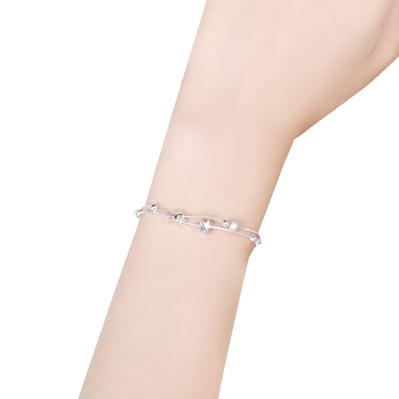 桑玛 纤细银质手链