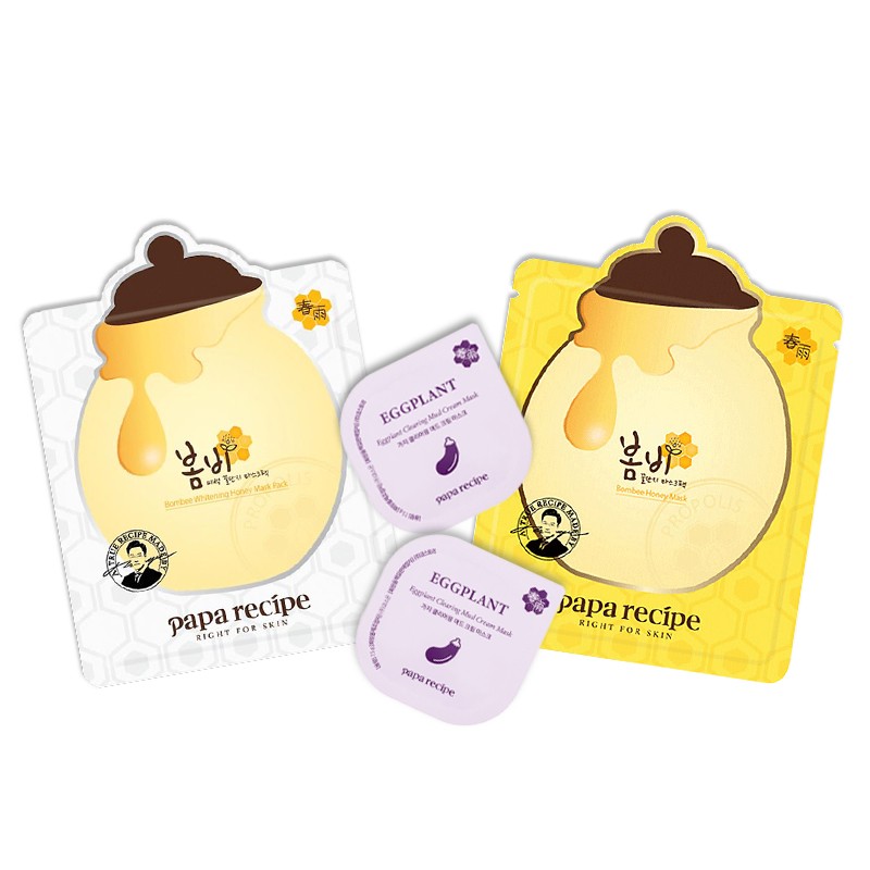 春雨 焕白清透蜂蜜茄子面膜