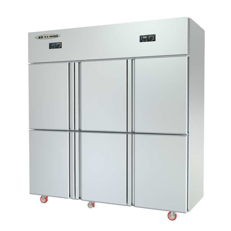 东贝 六门不锈钢商用冰柜