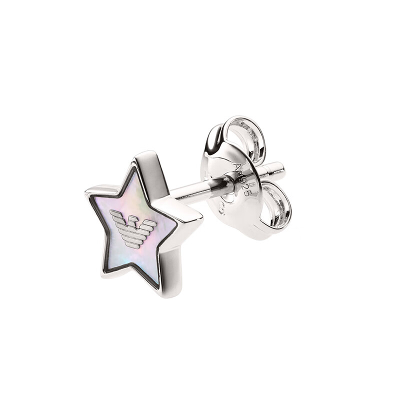 阿玛尼 贝母 耳钉