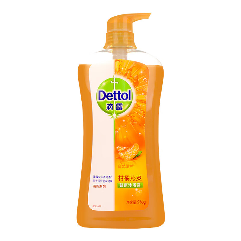 滴露补水保湿柑橘沁爽沐浴露