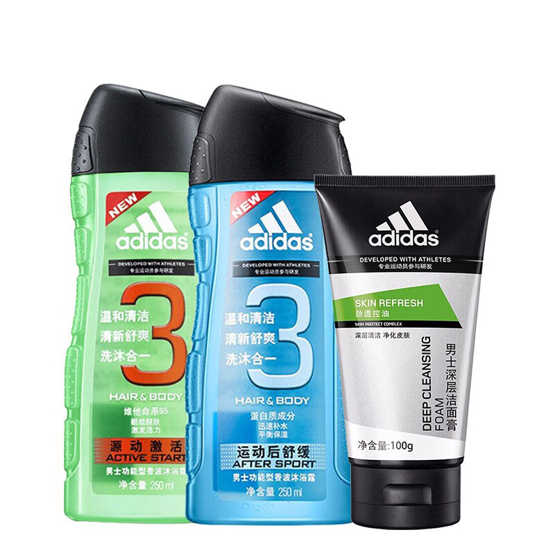 阿迪达斯 清爽滋润沐浴露
