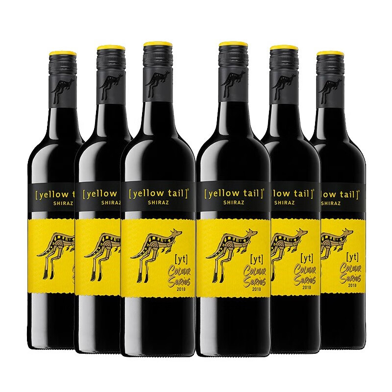 黄尾袋鼠 饱满通透红葡萄酒