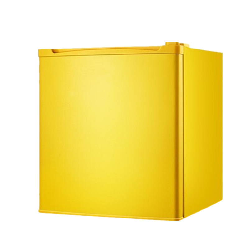 志高黄色复古冰箱