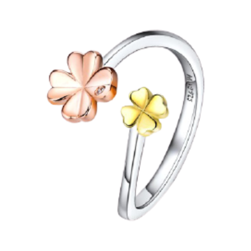 Mymiss 四叶草开口戒指