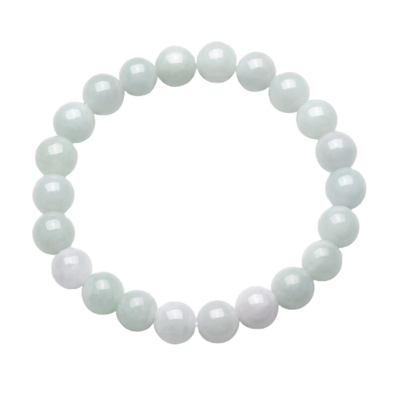 周大福 温润翡翠玉弹力绳手链