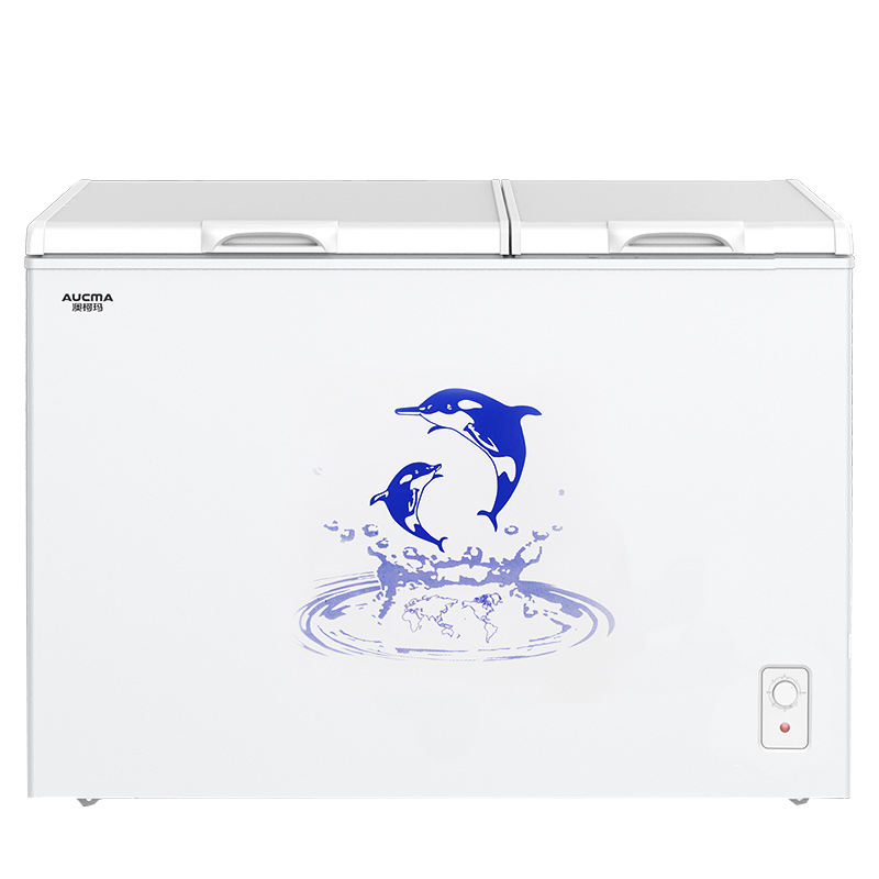 澳柯玛双温双箱卧式顶开门冰柜