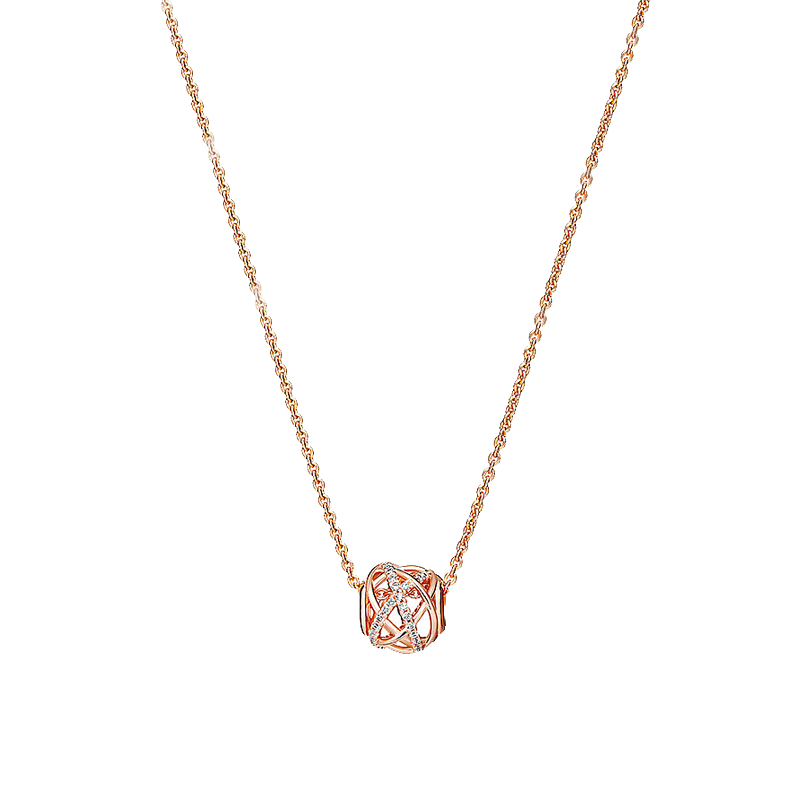 潘多拉 镂空银河项链