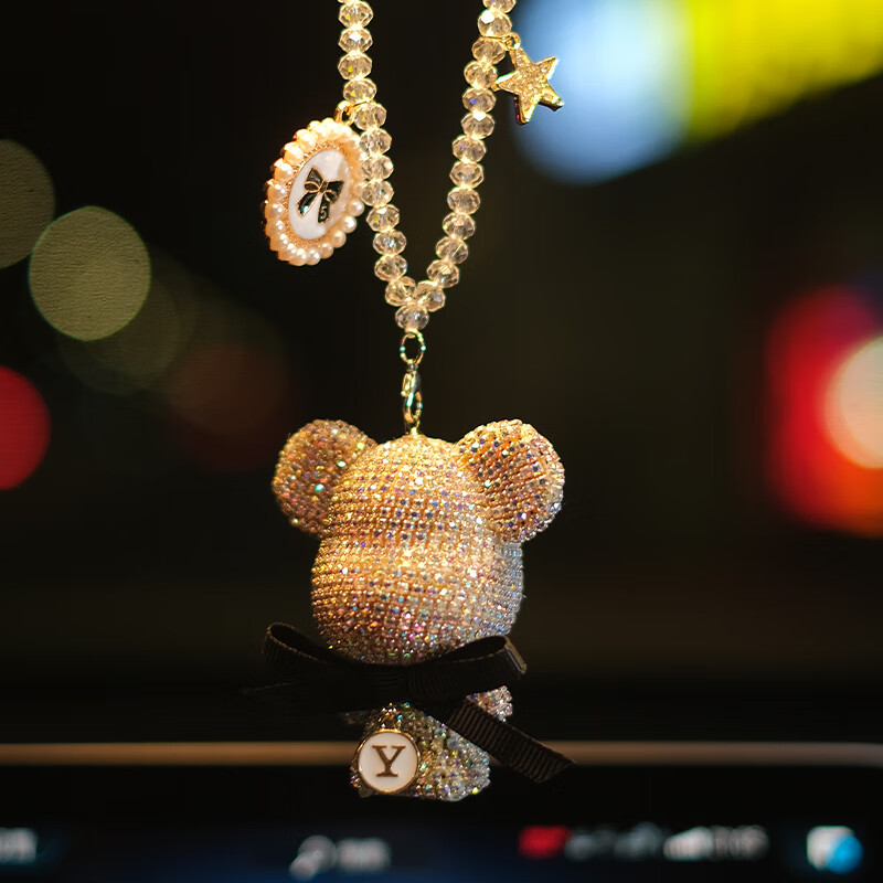 悦倪 手工镶钻汽车挂件