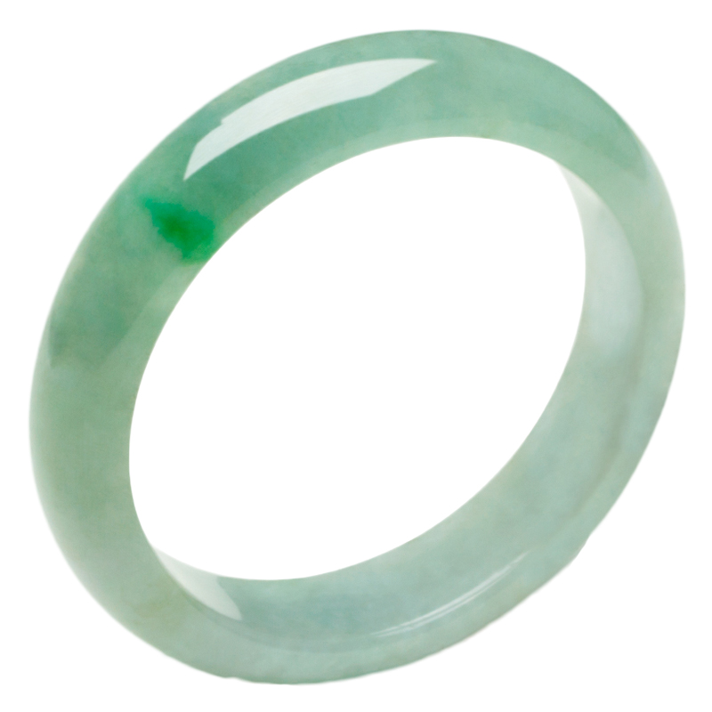 五花八门 糯冰种飘花翡翠手镯