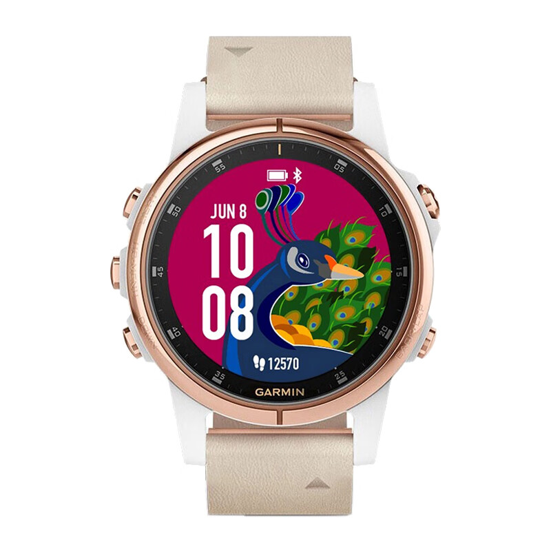 佳明 玫瑰金表圈 智能手表