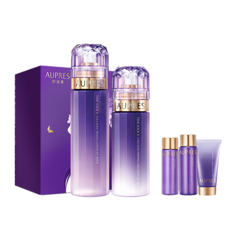 欧珀莱 时光锁胶原水乳礼盒