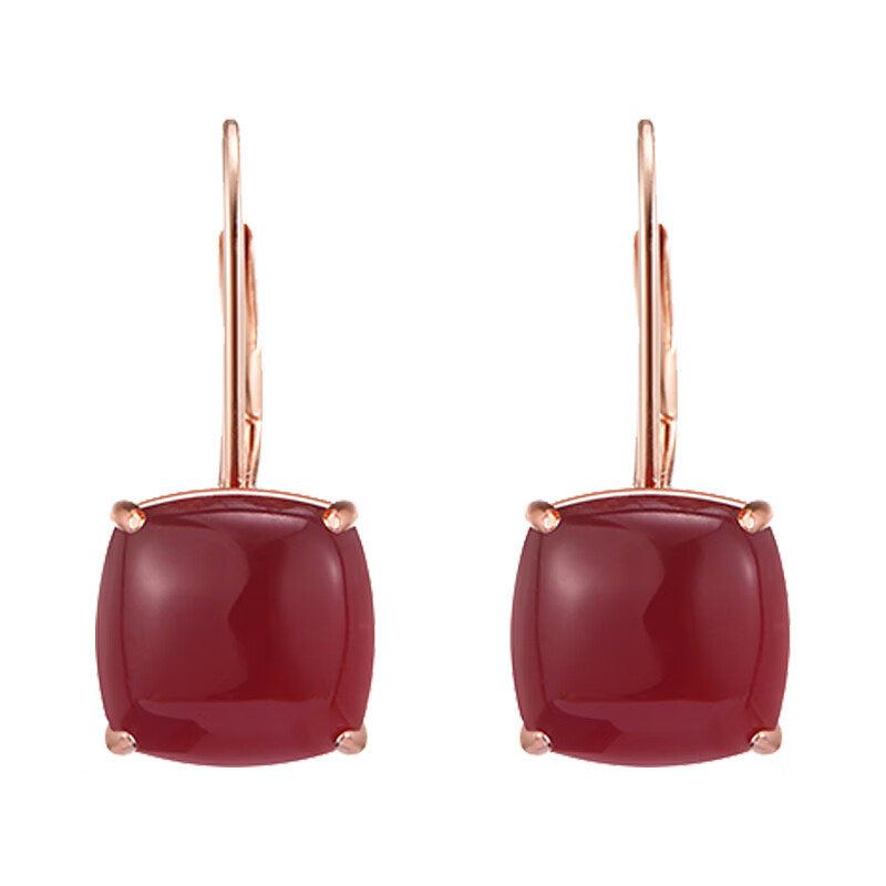 唐后 红玛瑙 耳坠