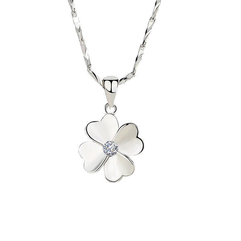唯一四叶草银质项链