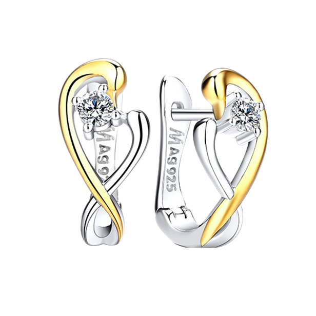 MyMiss银镀铂金耳环