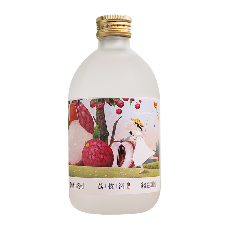 通明山 手绘包装果酒