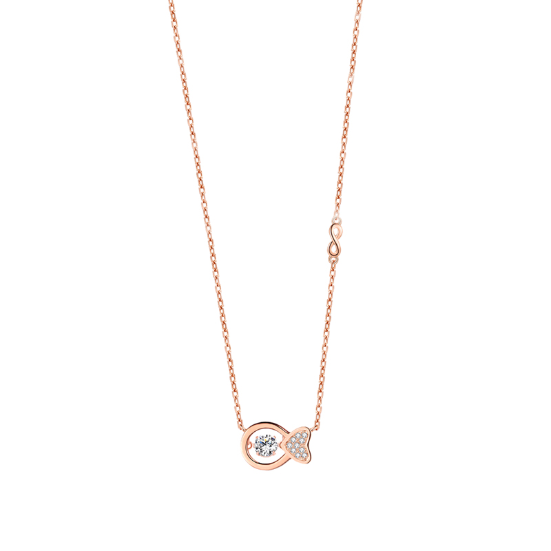 T400 灵动小鱼项链